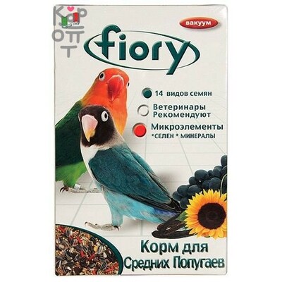 FIORY корм для средних попугаев Parrocchetti African 800гр.