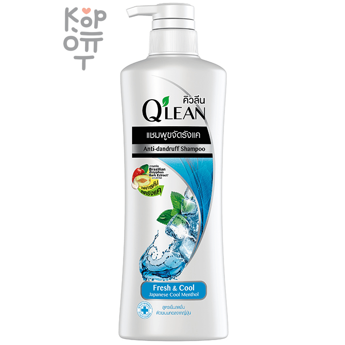 LION Q^Lean "Fresh and Cool" -  Шампунь против перхоти  "Свежесть и прохлада".
