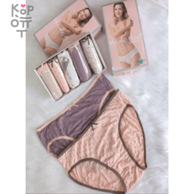Молодежные женские трусики, упаковка 5 штук. Ю.Корея    — Корейские товары для всей семьи(КорОпт)