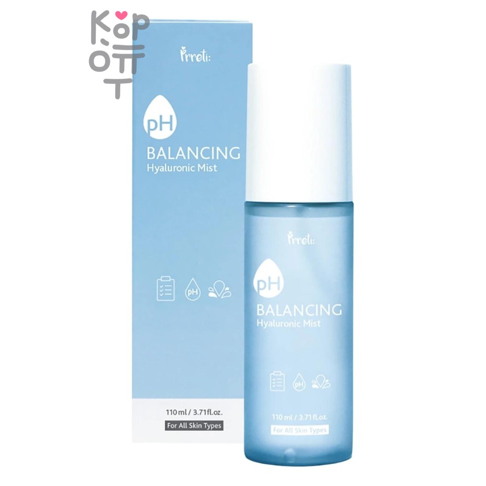 Prreti Mist pH Balancing Hyaluronic - Мист для лица балансирующий с гиалуроном 110 мл