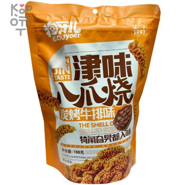 Чипсы Gouyaer Grilled Steak с ароматным соусом и вкусом стейка на гриле, 188гр. — Корейские товары для всей семьи(КорОпт)