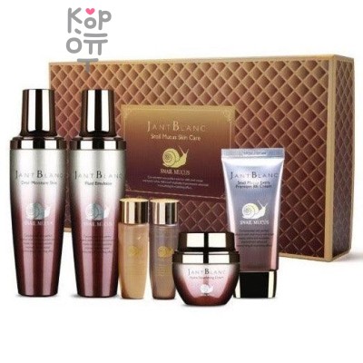 JANT BLANC JANT BLANC SNAIL MUCUS SKIN CARE 6 SET - Набор для ухода за кожей лица с улиткой, 6 Set