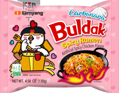 Buldak — Лапша со вкусом острой курицы «Карбонара», 140гр. 1*40, шт