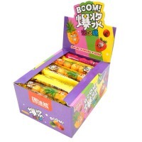 Жевательная резинка Boom сэндвич со вкусом Клубники, Ананаса и Арбуза, 20гр.