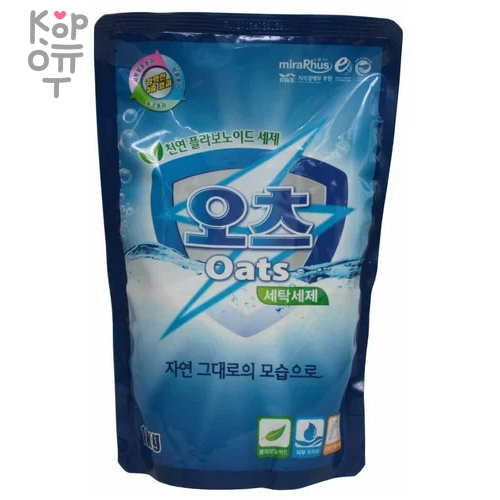 Oats Powder Detergent - Гипоаллергенный экологически чистый стиральный порошок 1кг., купить с доставкой на дом фото 1 — Корейские товары для всей семьи(КорОпт)