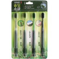 Median Pine Leaves Salt - Набор зубных щеток с солью иголок сосны 1 упак*4 шт