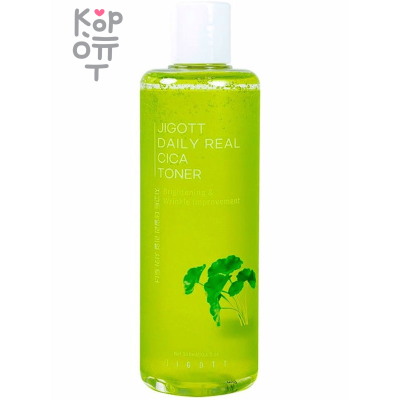 Jigott Daily Real Cica Toner - Успокаивающий тонер с экстрактом центеллы азиатской 300мл.