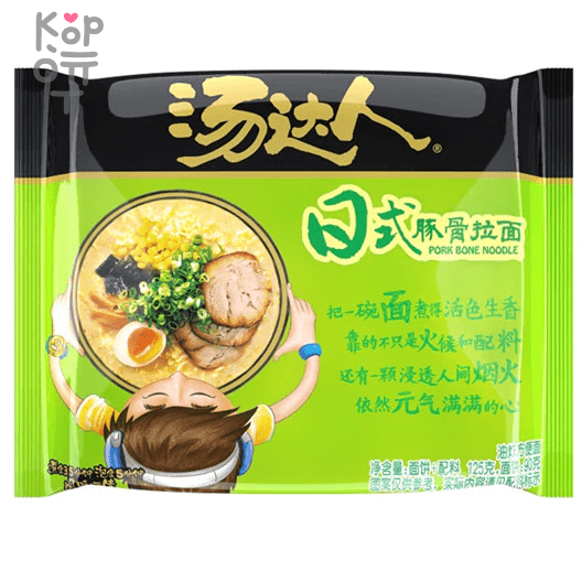 Лапша быстрого приготовления Uni-Tang Pork Bone Noodle, в стиле японского рамена Тонкоцу, 125гр.
