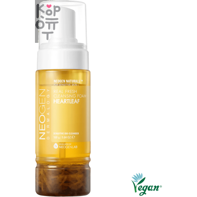 Neogen Dermalogy Real Fresh Foam Cleanser Heartleaf - Успокаивающая пенка для умывания с экстрактом Хауттюйнии 160мл. 