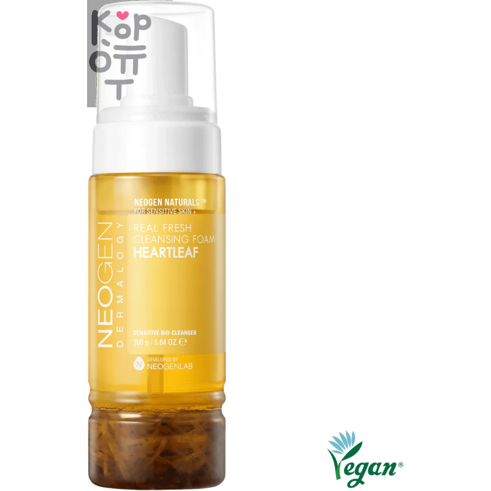 Neogen Dermalogy Real Fresh Foam Cleanser Heartleaf - Успокаивающая пенка для умывания с экстрактом Хауттюйнии 160мл. 