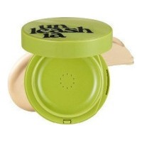 Unleashia Healthy Green Cushion — стойкий тональный кушон с сатиновым финишем, 15 г: 21N Eburnean (светлый с тёплым бежевым подтоном) / 23W Bisque (бежево-персиковый)