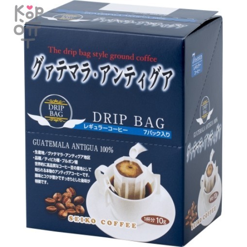 Seiko Coffee Guatemala Antigua - Кофе молотый Гватемала Антигуа дрип-бэг 7шт.*10гр. в упаковке.  , купить с доставкой на дом фото 1 — Корейские товары для всей семьи(КорОпт)