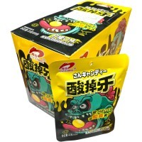 Кислая карамель LuXing Explosive Acid Sour Candy - Взрывоопасно кислый Монстр со вкусом Клубники