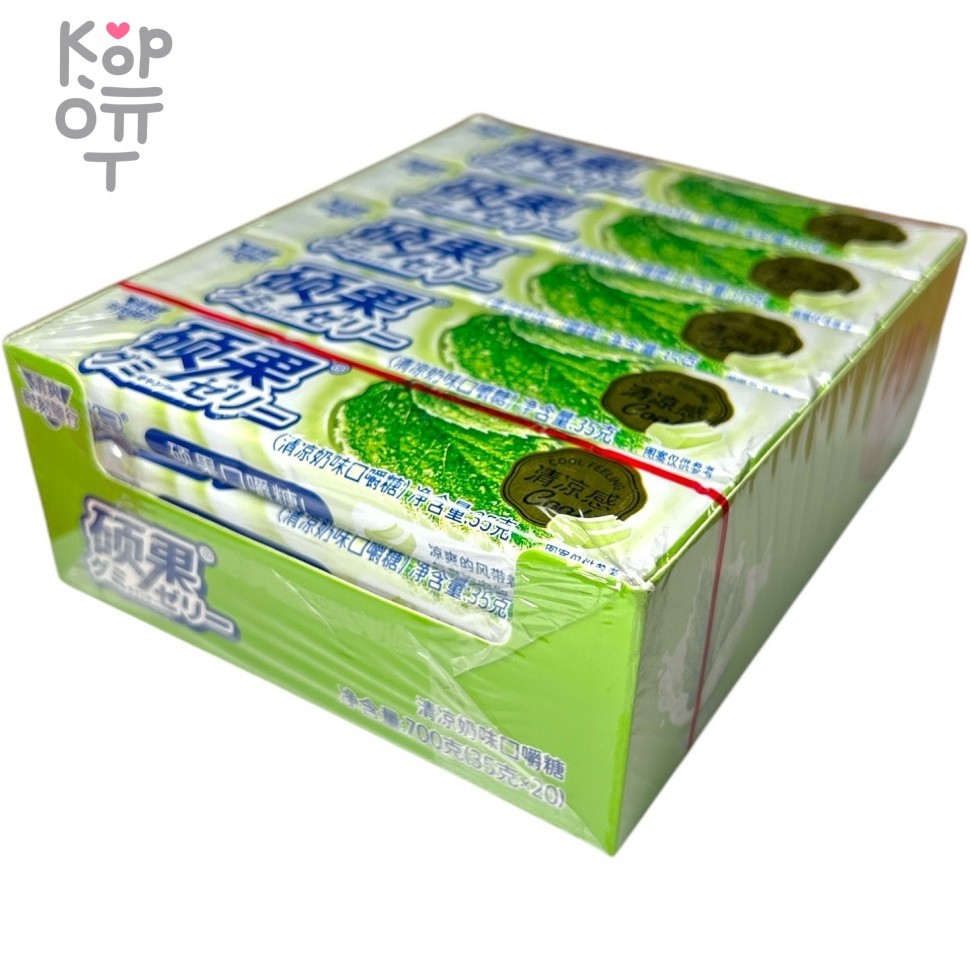 Жевательная конфета Shun Erqisi со вкусом Матча, купить с доставкой на дом фото 1 — Корейские товары для всей семьи(КорОпт)