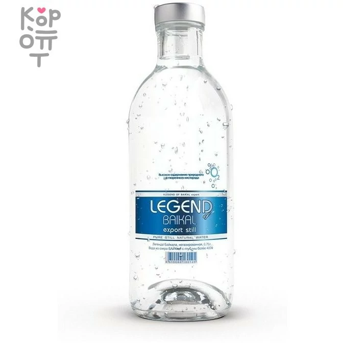 Вода питьевая природная, негазированная, Legend of Baikal, стекло — Корейские товары для всей семьи(КорОпт)
