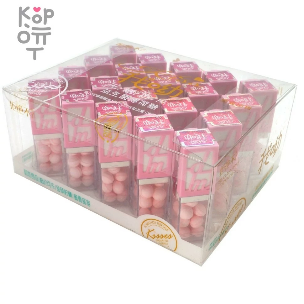 Конфеты Холодок Kiss Mint "Поцелуйчики" с фруктовым вкусом, без сахара , купить с доставкой на дом фото 1 — Корейские товары для всей семьи(КорОпт)