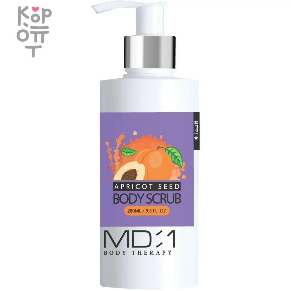Med B MD:1 Apricot Seed Scrub— Скраб для тела с абрикосовой косточкой 280мл., купить с доставкой на дом фото 1 — Корейские товары для всей семьи(КорОпт)