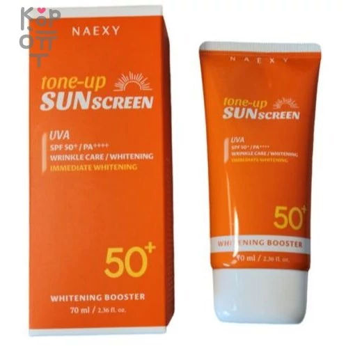 NAEXY Whitening Tone-up Sunscgreen - Отбеливающий солнцезащитный крем, 70мл., купить с доставкой на дом фото 1 — Корейские товары для всей семьи(КорОпт)