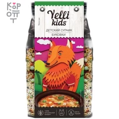 Супчик детский Буковки, Yelli kids, 80гр. &mdash; Корейские товары для всей семьи(КорОпт)