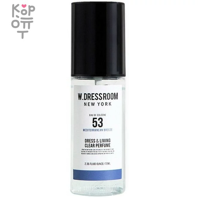 W.DRESSROOM Dress & Living Clear Perfume Portable  - Парфюмированный спрей для одежды и дома 70мл., купить с доставкой на дом фото 1 — Корейские товары для всей семьи(КорОпт)