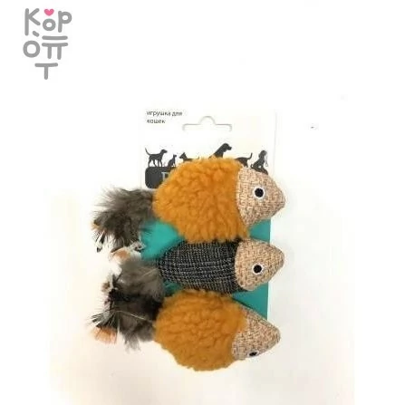 Petpark игрушка для кошек Рыбки 3 шт, купить с доставкой на дом фото 1 — Корейские товары для всей семьи(КорОпт)