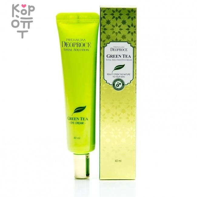 Deoproce Premium Green Tea Total Solution Eye Cream - Увлажняющий крем для век с экстрактом зеленого чая 40мл, купить с доставкой на дом фото 1 — Корейские товары для всей семьи(КорОпт)