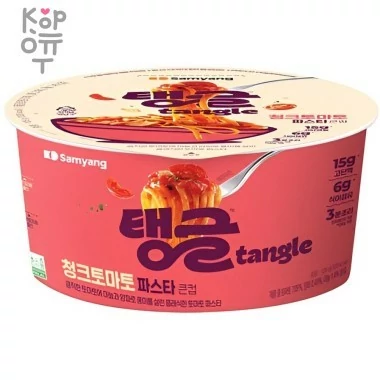Лапша сублимированная SamYang TANGLE Chunky Tomato Pasta - фетучини в корейском стиле с томатным соусом, 105гр. — Корейские товары для всей семьи(КорОпт)