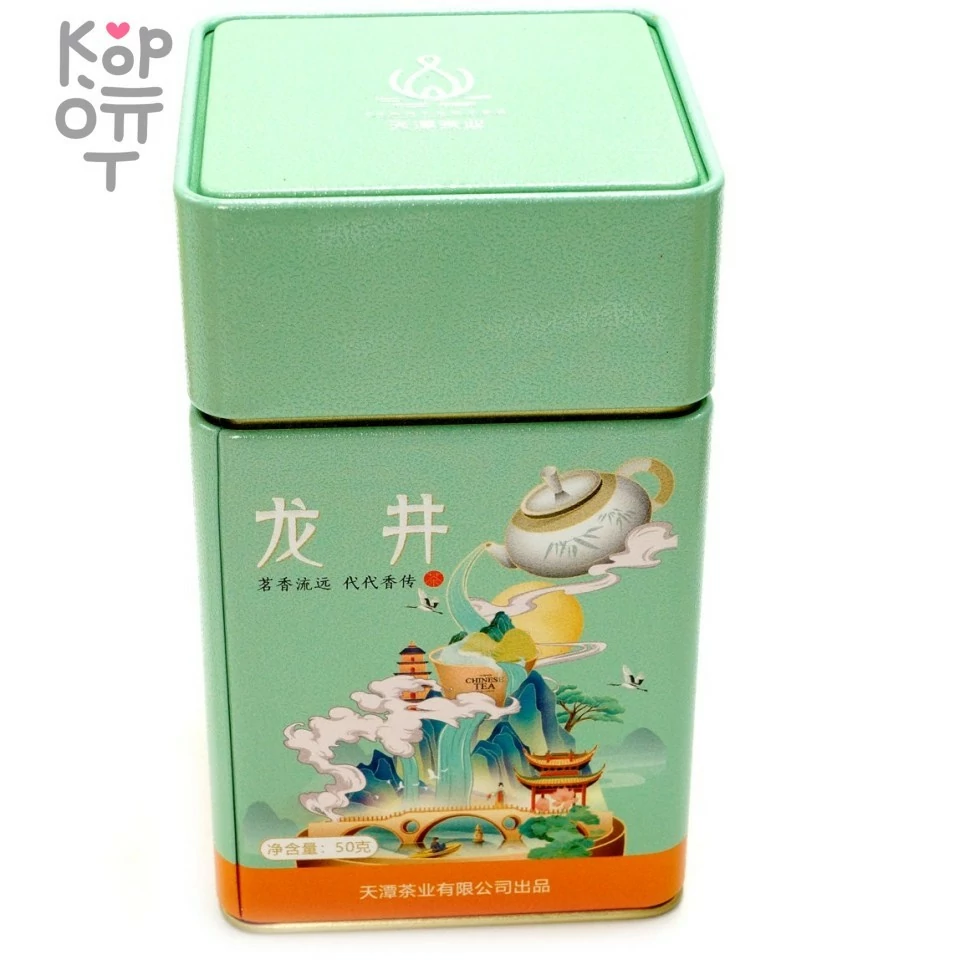 Чай Tiantan Tea - Зеленый чай Лунцзин, 50гр., купить с доставкой на дом фото 1 — Корейские товары для всей семьи(КорОпт)