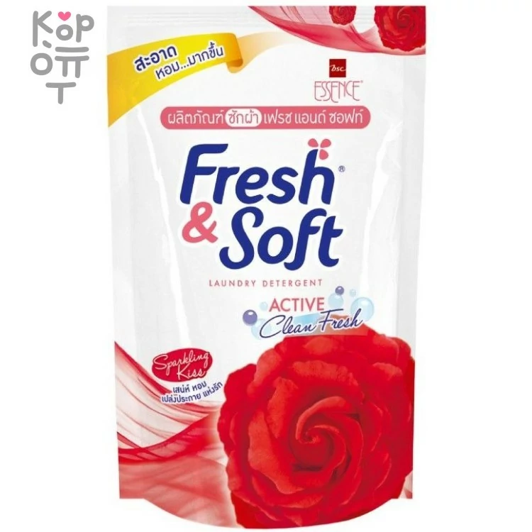 LION Essence Fresh &amp; Soft Sparkling Kiss - Жидкое средств для стирки белья Сверкающий поцелуй. — Корейские товары для всей семьи(КорОпт)