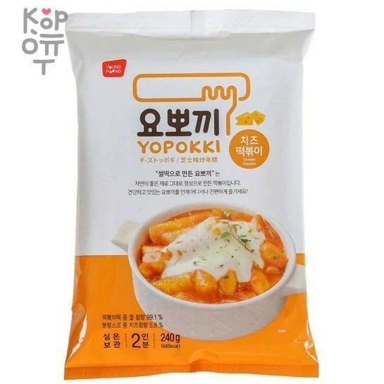 Yopokki Cheese - Рисовые клецки с сырным соусом — Корейские товары для всей семьи(КорОпт)