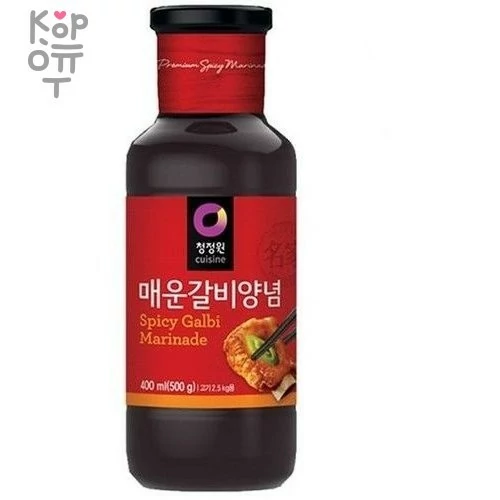 Daesang - Острый маринад Кальби для ребрышек, пластиковая бутылка. — Корейские товары для всей семьи(КорОпт)