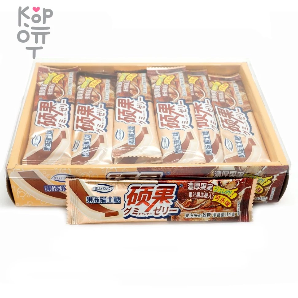 Тянучка Jelly Candy Сэндвич с желе и вкусом Колы, купить с доставкой на дом фото 1 — Корейские товары для всей семьи(КорОпт)