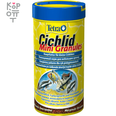 TetraCichlid Mini Granules корм для небольших цихлид в гранулах 250 мл — Корейские товары для всей семьи(КорОпт)