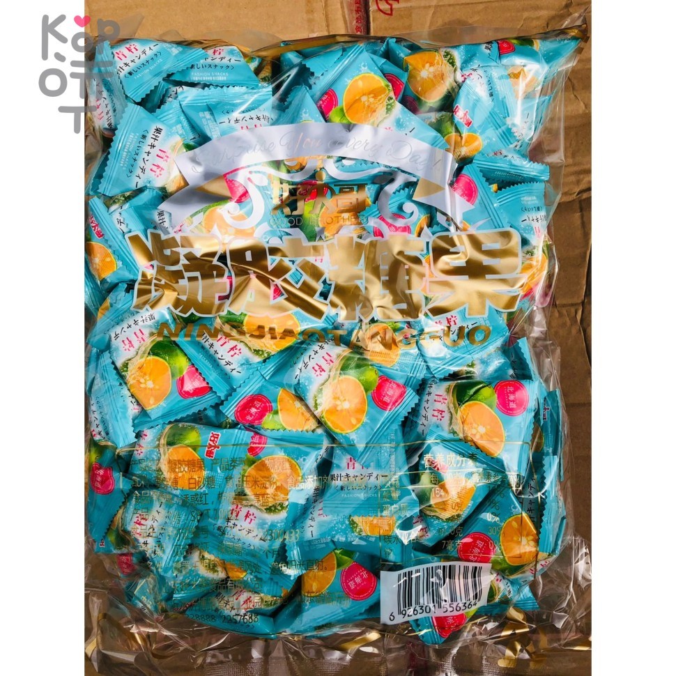 Конфеты со вкусом Мандарина, 2,5кг, купить с доставкой на дом фото 1 &mdash; Корейские товары для всей семьи(КорОпт)
