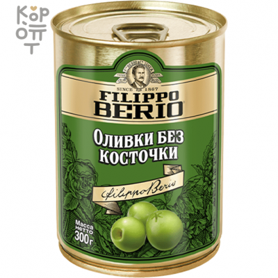 Filippo Berio Olive Verdi Big - Оливки без косточки 300 г