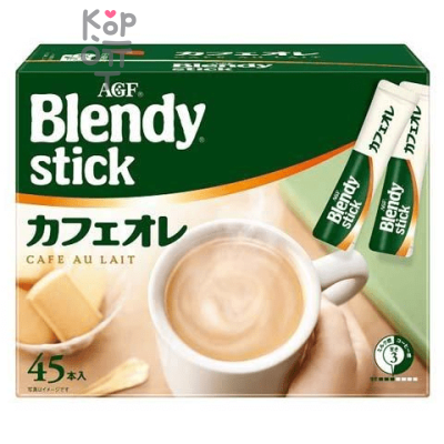 AGF Blendy Au Lait Blend - Кофе Латте растворимый в стиках.
