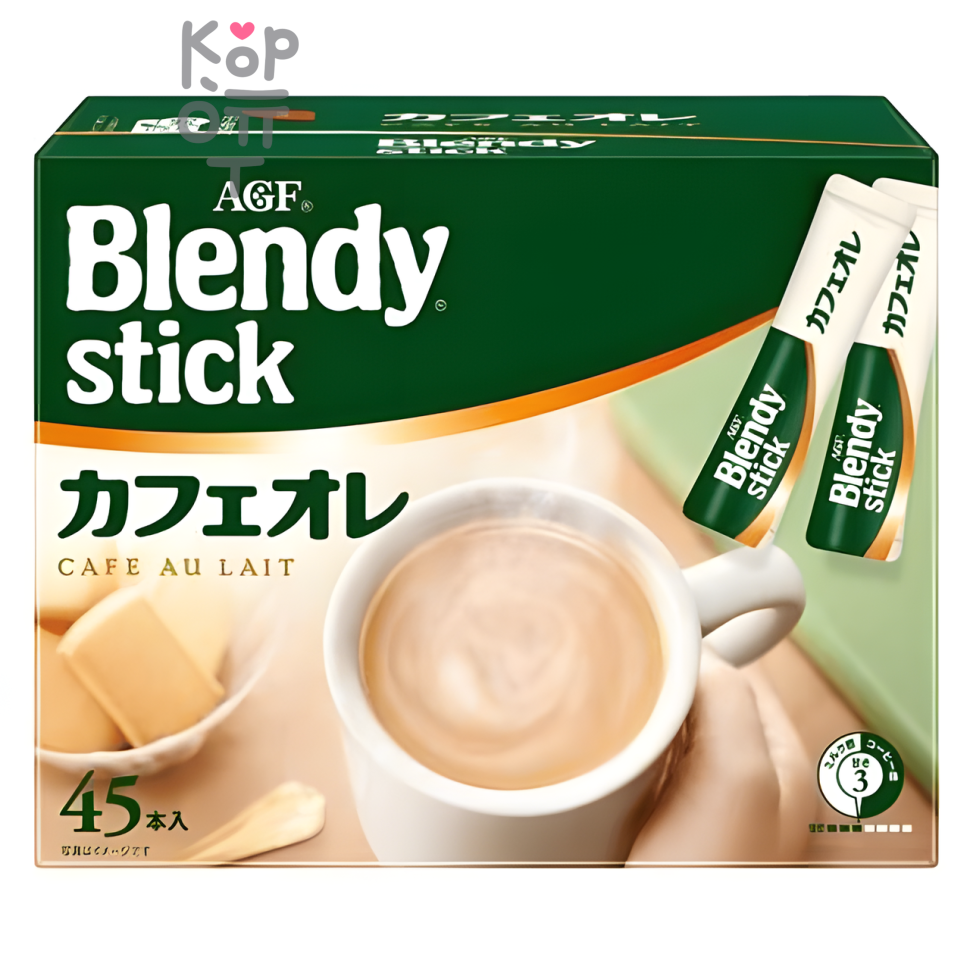 AGF Blendy Au Lait Blend - Кофе Латте растворимый в стиках.