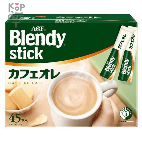 AGF Blendy Au Lait Blend - Кофе Латте растворимый в стиках., купить с доставкой на дом фото 1 — Корейские товары для всей семьи(КорОпт)
