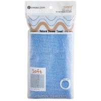 Sungbo Сleamy "Natural Shower Towel" - Мочалка для тела с махровым плетением, размер 26см. х 100см. (мягкая).