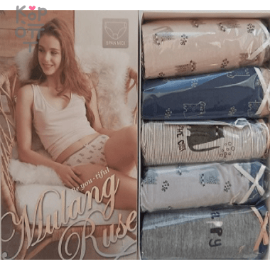 Молодежные женские трусики, упаковка 5 штук. Ю.Корея     — Корейские товары для всей семьи(КорОпт)