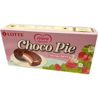 Lotte Choco pie - Бисквитное пирожное в шоколадной глазури Чокопай, 28гр., Коробка 6шт.