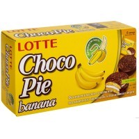 Lotte Choco pie - Бисквитное пирожное в шоколадной глазури Чокопай, 28гр., Коробка 6шт.