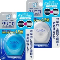 LION Clinica Advantage Sponge Floss Вощеная зубная нить 40м