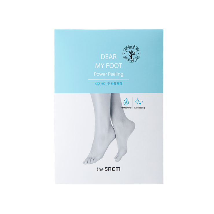 The Saem Dear My Foot Power Peeling — Отшелушивающая маска-носочки для ног, 50 миллилитров