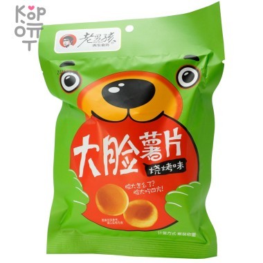 Чипсы Old Boy Big Face Картофельные чипсы со вкусом Барбекю, 28гр. — Корейские товары для всей семьи(КорОпт)