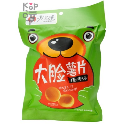 Чипсы Old Boy Big Face Картофельные чипсы со вкусом Барбекю, 28гр.