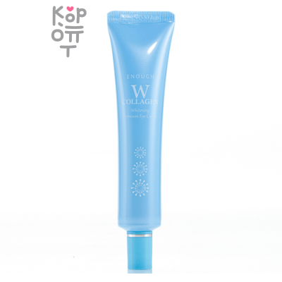 Enough W Collagen Whitening Premium Eye Cream - Осветляющий крем для век с коллагеном, 30мл.