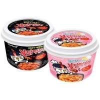 Samyang  Острые рисовые клецки - Топокки со вкусом острой Курицы Бульдак, 185гр.