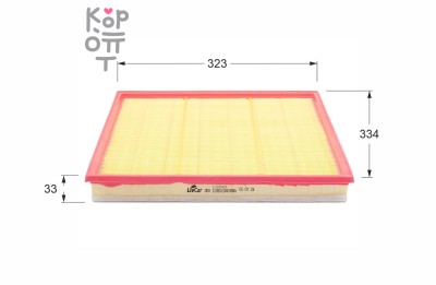LIVCAR AIR FILTER LCQ0042A / Воздушный фильтр