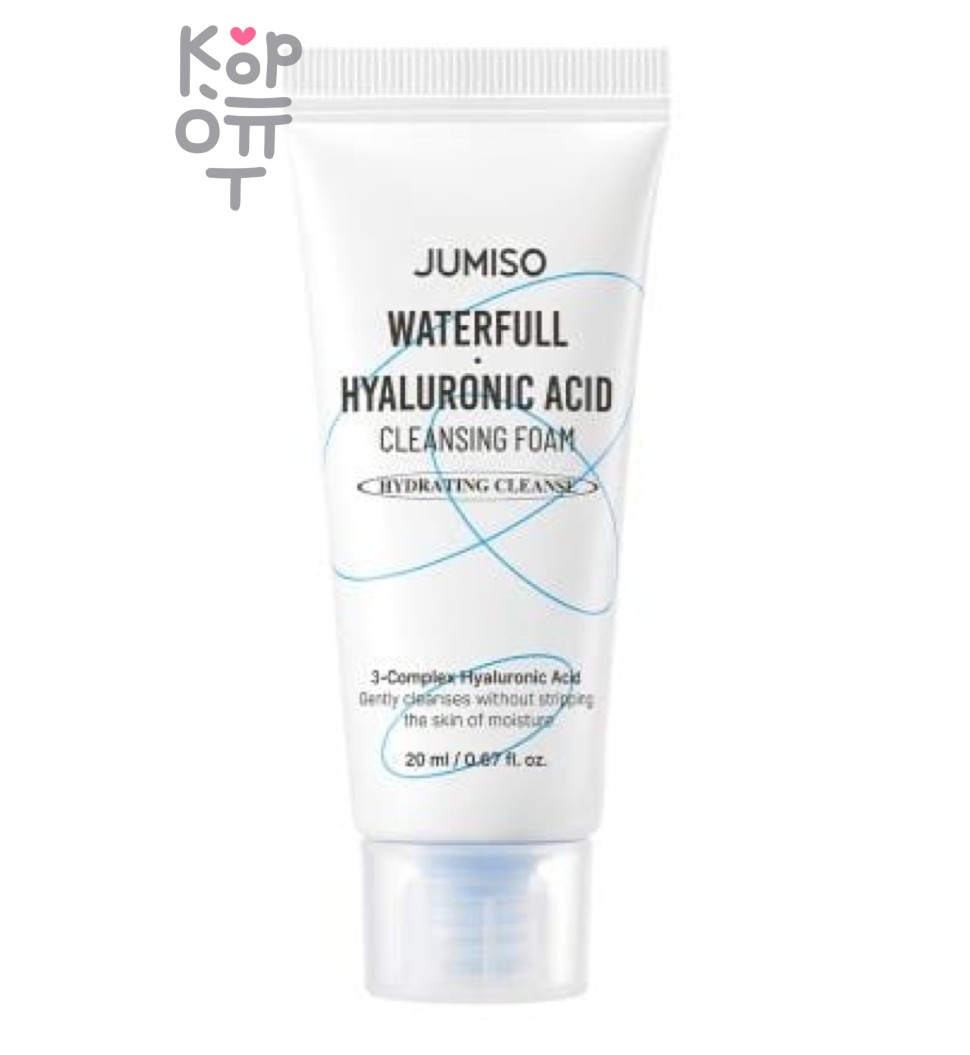 Jumiso Waterfull Hyaluronic Acid Cleansing Foam - Очищающая пенка содержит керамиды и гиалуроновую кислоту 150 мл